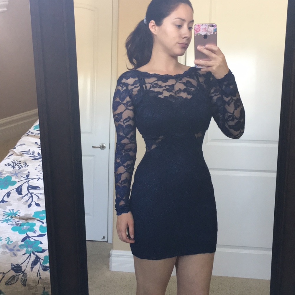 Sparkly Navy Dress